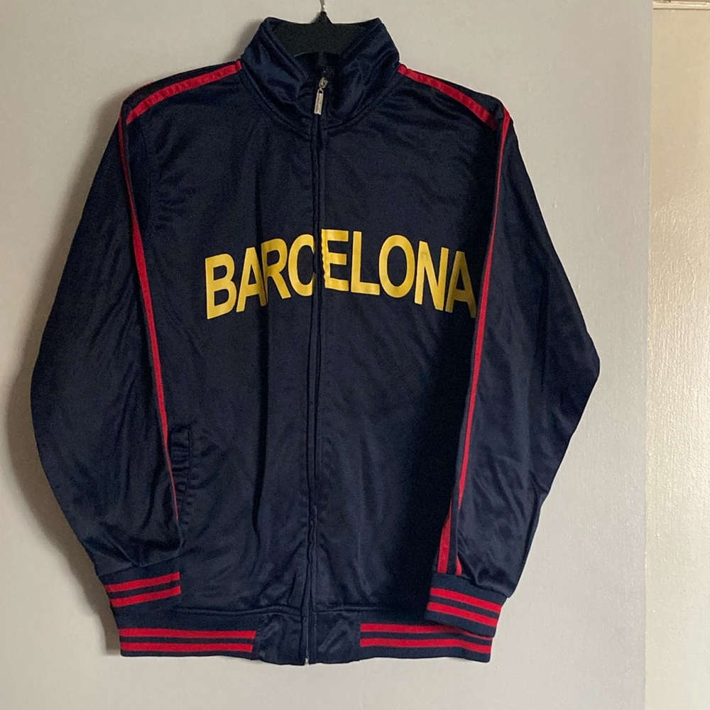 Selling Barcelona Jacket Red White And Blue